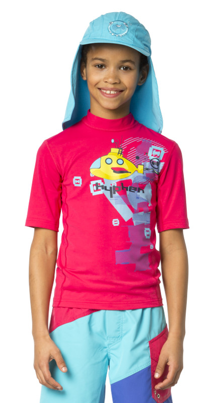 UV Sonnenschutz Kurzarmshirt 'ye-sub azao' für Kinder mit UPF 80 von hyphen