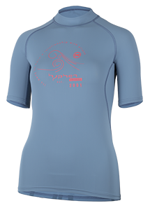FRAUEN Kurzarmshirt ’tuvu stone blue'