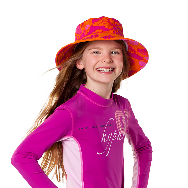 UV  Sonnenhut 'candyflower' für Kinder mit UPF 80 Grösse 46-48 von hyphen