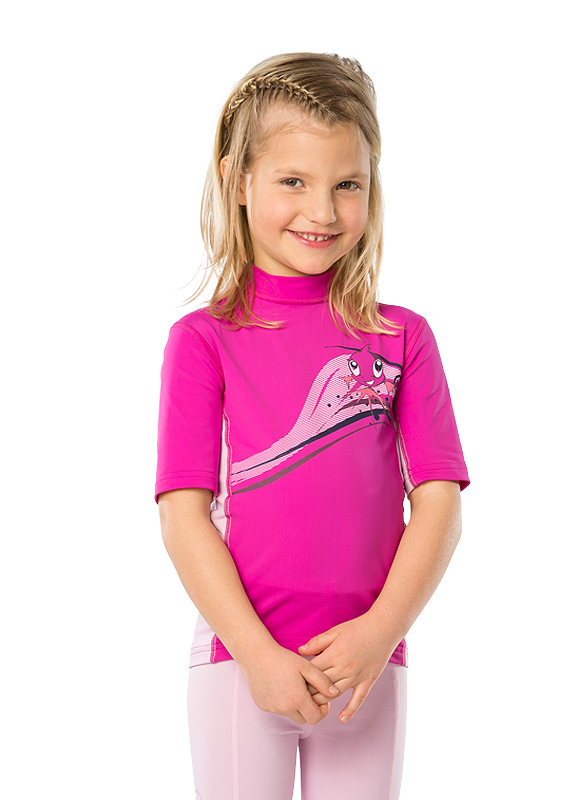 UV Sonnenschutz Kurzarmshirt 'zoe baton rouge' für Kinder mit UPF 80 von hyphen