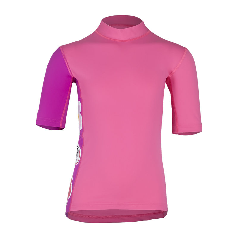 UV Sonnenschutz Kurzarmshirt 'itenkie striped sweet lave' für Kinder mit UPF 80 von hyphen