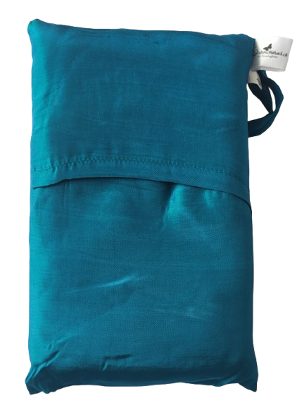 Seidenschlafsack in Petrol 176x250 cm