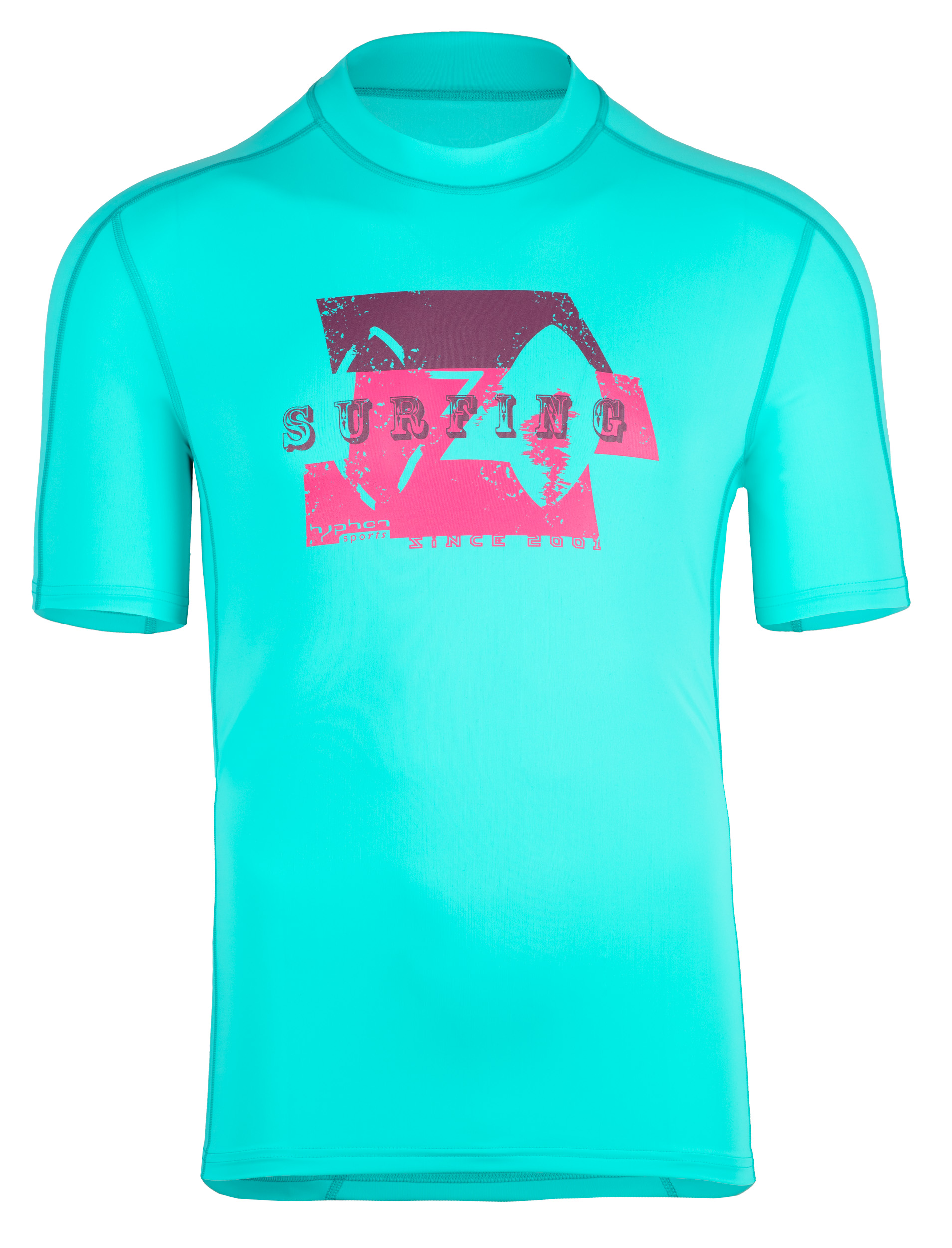 UV Sonnenschutz Herren Kurzarmshirt ’kona caribe‘‘  mit UPF 80 von hyphen