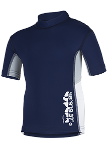 Kinder-Kurzarmshirt 'coo blue iris'
