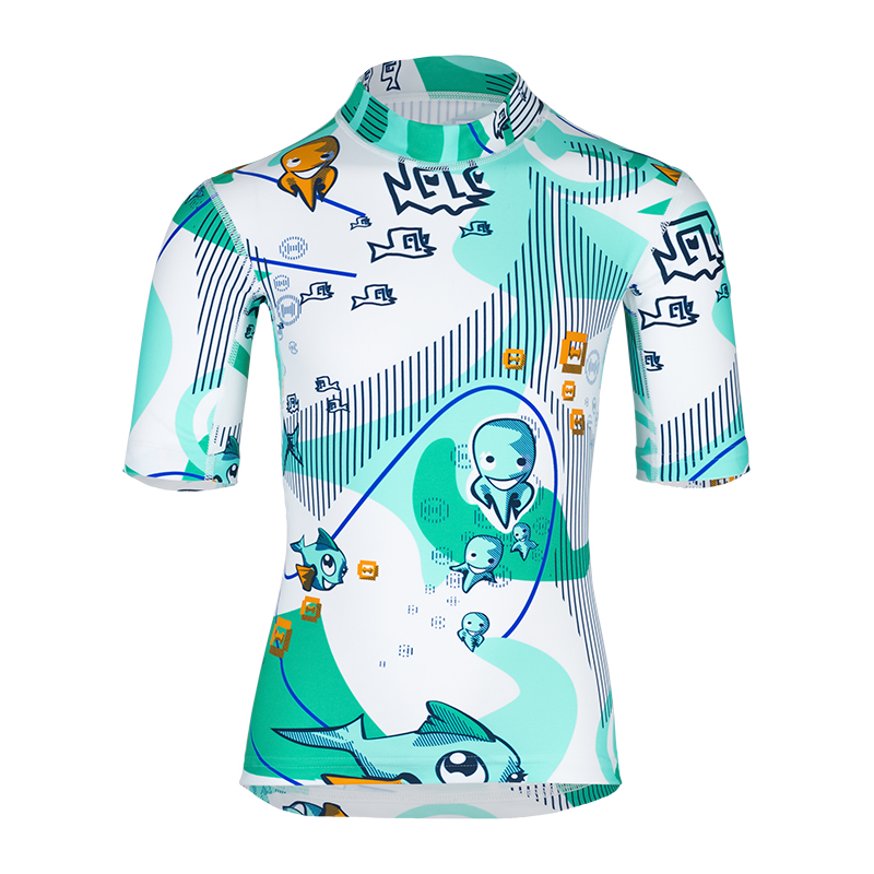 Kinder Kurzarmshirt 'waterworld'