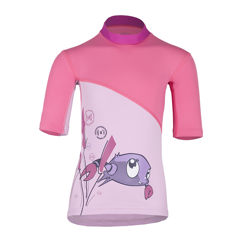 UV Sonnenschutz Kurzarmshirt 'ike‘coqé phlox | cameo rose' für Kinder mit UPF 80 von hyphen