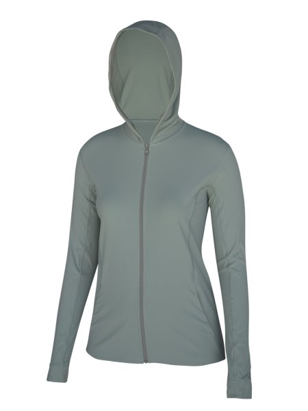 UV Sonnenschutz Herren  Kapuzenjacke ’tepee‘ für Damen, Farbe Olive, UPF 80, UV-Standard 801 Öko-Tex-Standard 100, Marke hyphen