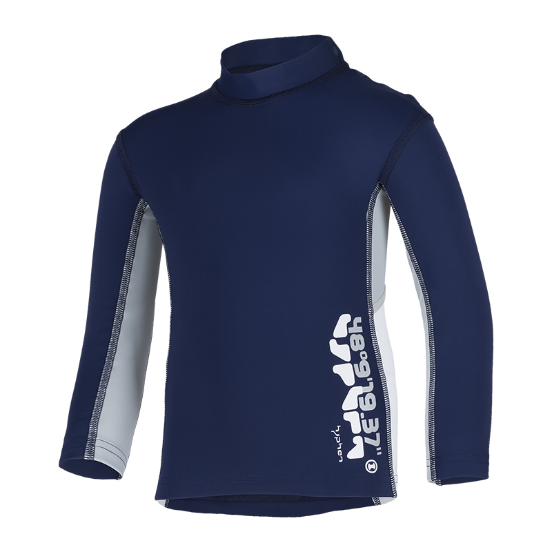 Kinder Langarmshirt 'coo blue iris'
