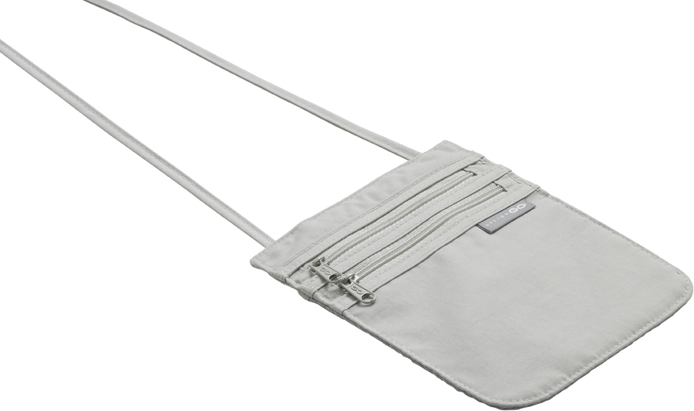 Design GO 604 Umhänge Dokumententasche / Brusttasche 'passport pouch' in grau