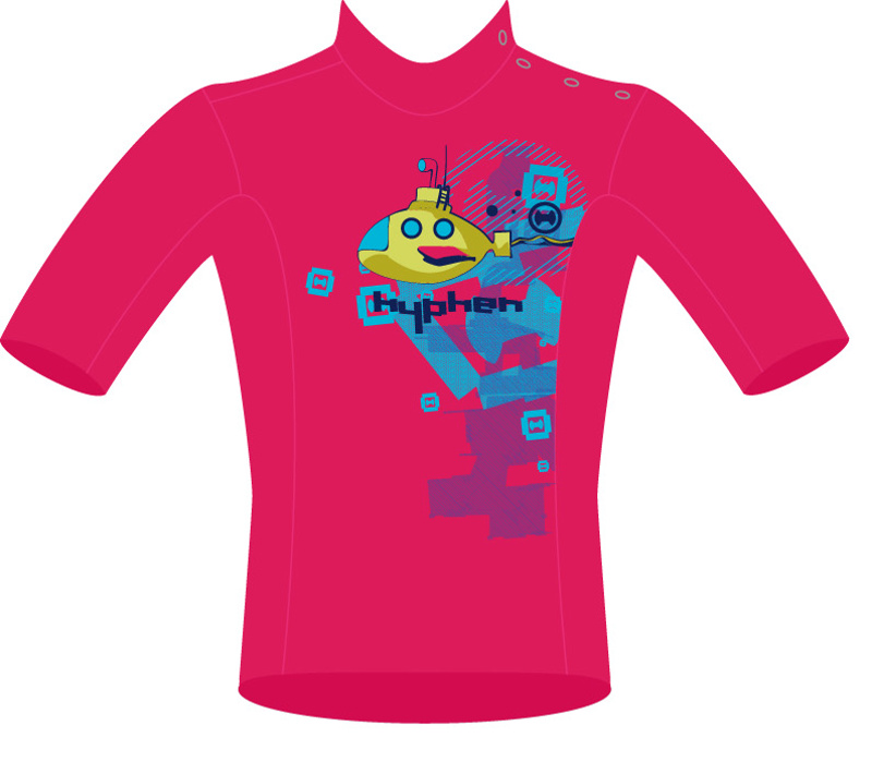 UV Sonnenschutz Kurzarmshirt 'ye-sub azao' für Kinder mit UPF 80 von hyphen, Grösse 68-110