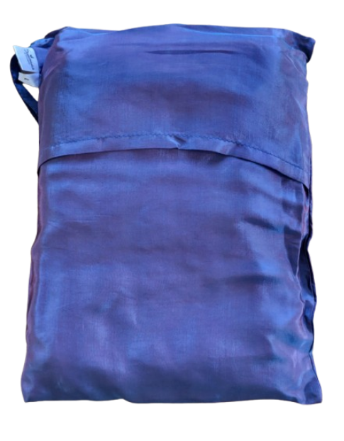 Seidenschlafsack in Violet-Metallic 85x250 cm