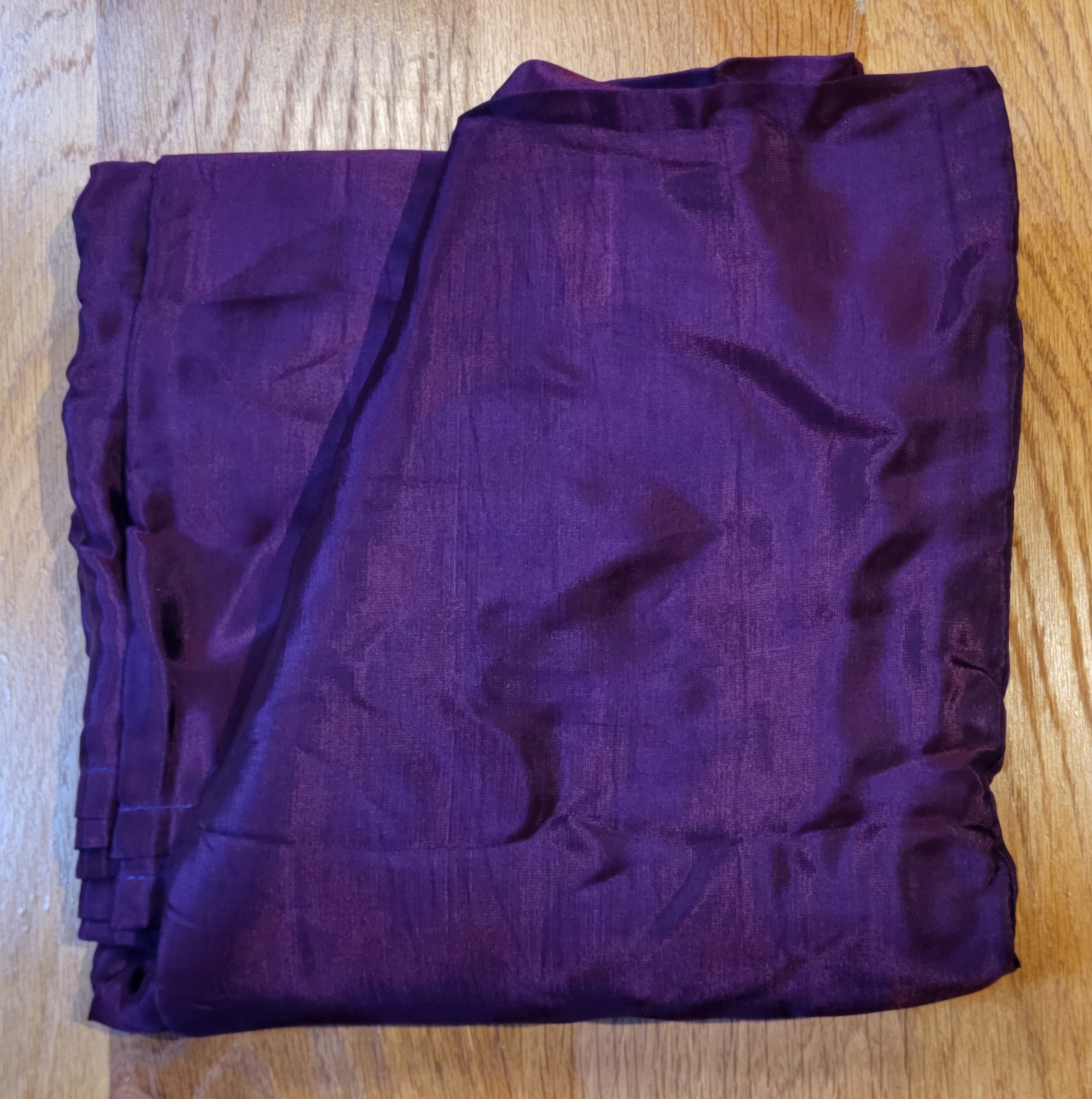 Seidendecke 240x260 cm - Aubergine