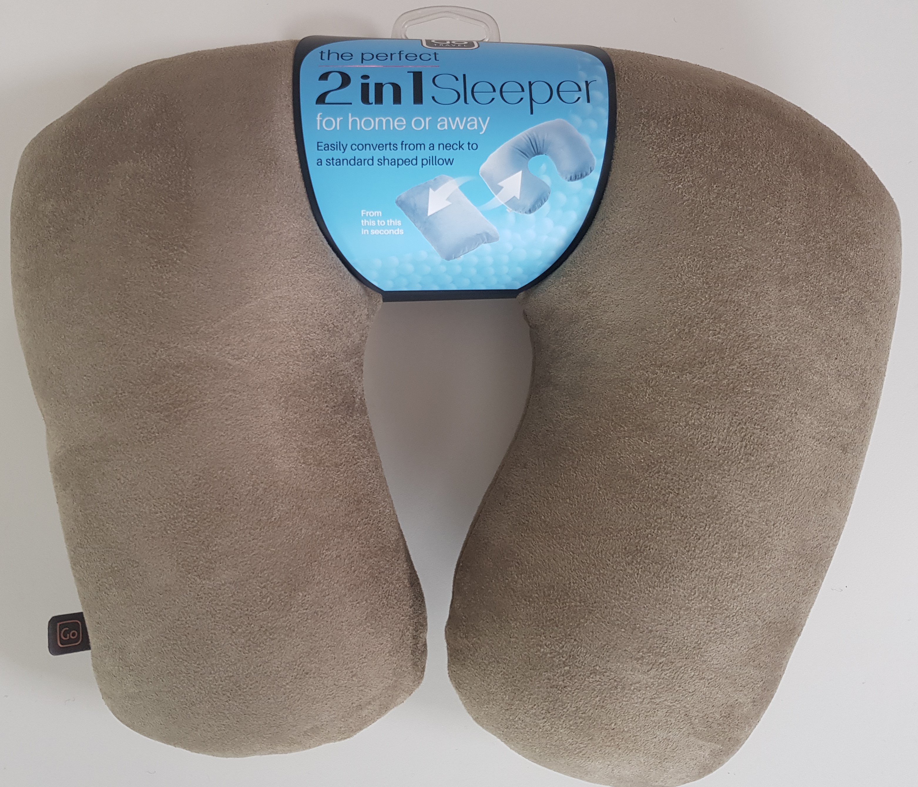 Design GO 456 Reisekissen / Nackenkissen '2-1 Travel pillow' in diversen Farben