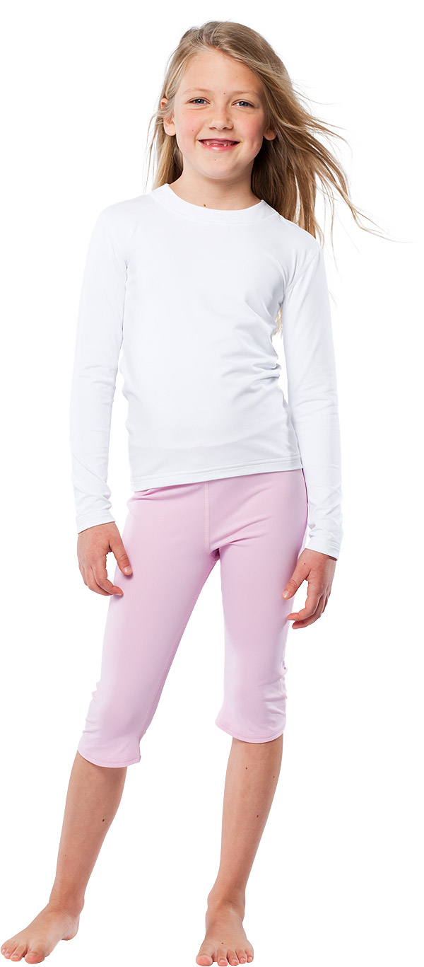 UV Sonnenschutz Langarmshirt 'white' für Kinder mit UPF 80 von hyphen