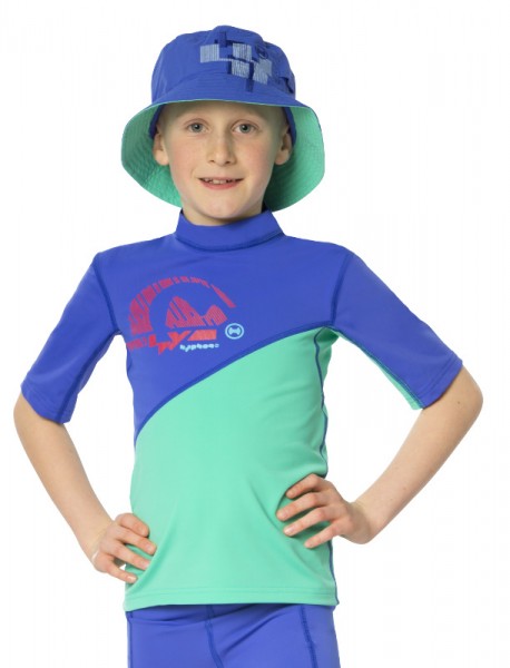 UV Sonnenschutz T-Shirt 'cobalt-bermuda' für Kinder mit UPF 80 von hyphen