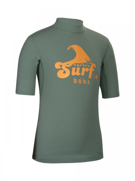 Kinder Kurzarm-Shirt ‘surf tepee‘ mit UPF 80 von Hyphen