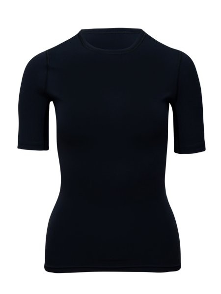 Frauen Kurzarm-UV Shirt ‘avaro black‘ mit UPF 80 von hyphen