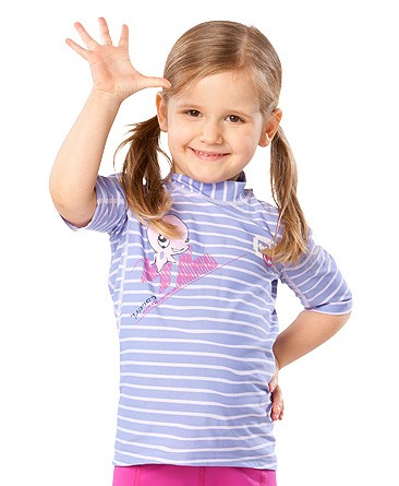 UV Sonnenschutz Kurzarmshirt 'ocydoky striped' für Kinder mit UPF 80 von hyphen in diversen Grössen