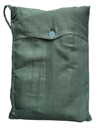 Seidenschlafsack zum Reisen in Olive , 110x250 cm, 100 % Seide