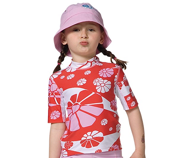 UV Sonnenschutz Kurzarmshirt 'flowerpower' für Kinder mit UPF 80 von hyphen